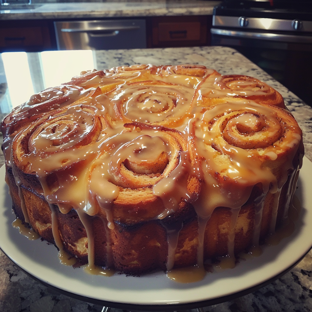 Cinnamon Roll Cake